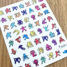 Load image into Gallery viewer, 1 PC Cute Bear Animals Design Self Adhesive Back Glue Decal Stamping DIY Decoration Tools Nail Stickers TSC 186