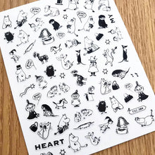 Load image into Gallery viewer, 1 PC Cute Bear Animals Design Self Adhesive Back Glue Decal Stamping DIY Decoration Tools Nail Stickers TSC 186