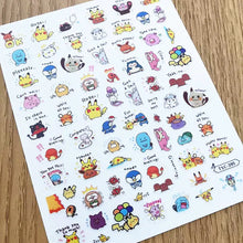 Load image into Gallery viewer, 1 PC Cute Bear Animals Design Self Adhesive Back Glue Decal Stamping DIY Decoration Tools Nail Stickers TSC 186