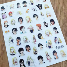 Load image into Gallery viewer, 1 PC Cute Bear Animals Design Self Adhesive Back Glue Decal Stamping DIY Decoration Tools Nail Stickers TSC 186