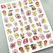 Load image into Gallery viewer, 1 PC Cute Bear Animals Design Self Adhesive Back Glue Decal Stamping DIY Decoration Tools Nail Stickers TSC 186