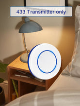 Load image into Gallery viewer, Mini Light Switch Round Wireless Panel Switch Remote Control 10A Relay Receiver RF 433Mhz Module Transmitter For Bedroom