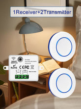 Load image into Gallery viewer, Mini Light Switch Round Wireless Panel Switch Remote Control 10A Relay Receiver RF 433Mhz Module Transmitter For Bedroom