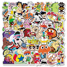 Load image into Gallery viewer, 1 Pack 90s Classic Cartoon Stickers Graffiti for Laptop Motorcycle Bike Car Guitar Skateboard Luggage Decal Kids Scrapbook Toys