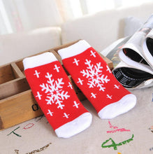 Load image into Gallery viewer, 1 Pair Cotton Winter Baby Girls Boys Kids Socks Children Terry Snowflake Elk Santa Claus Christmas Bear Gift Cheap Stuff clothes