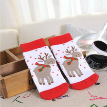 Load image into Gallery viewer, 1 Pair Cotton Winter Baby Girls Boys Kids Socks Children Terry Snowflake Elk Santa Claus Christmas Bear Gift Cheap Stuff clothes