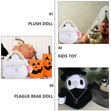 Load image into Gallery viewer, 1 Pair Kawaii Cute Luminous Cartoon Plague Doctor Beak Doll Lovely Plush Doll Toy Ornament Halloween Party Prom Props Kids Gifts