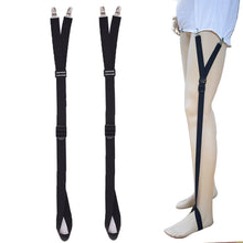 Load image into Gallery viewer, 1 Pair Men Shirt Stay Adjustable Shirts Holder Y Shape Leg Thigh Suspender with Non-slip Locking Clips Men Tucker Garters Strap