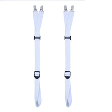 Load image into Gallery viewer, 1 Pair Men Shirt Stay Adjustable Shirts Holder Y Shape Leg Thigh Suspender with Non-slip Locking Clips Men Tucker Garters Strap