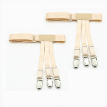 Load image into Gallery viewer, 1 Pair Men Shirt Stays Belt With Non-slip Locking Clips Keep Shirt Tucked Leg Thigh Suspender Garters Adjustable Locking Strap