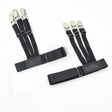 Load image into Gallery viewer, 1 Pair Men Shirt Stays Belt With Non-slip Locking Clips Keep Shirt Tucked Leg Thigh Suspender Garters Adjustable Locking Strap