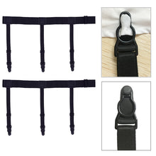 Load image into Gallery viewer, 1 Pair Men Shirt Stays Belt with Non-slip Locking Clips Keep Shirt Tucked Leg Thigh Suspender Garters Belt