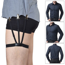 Load image into Gallery viewer, 1 Pair Men Shirt Stays Belt with Non-slip Locking Clips Keep Shirt Tucked Leg Thigh Suspender Garters Belt