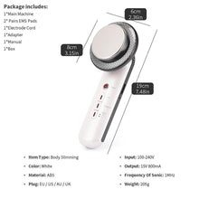 Load image into Gallery viewer, UK Plug Body Slimming Massager Ultrasound Cavitation Lipo Fat Burner Machine Galvanic Infrared Ultrasonic Weight Loss Fa0071