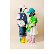 Load image into Gallery viewer, Pink Unicorn 180Cartoon Unicorn Dinosaur Children Rain Boots Lace Up Eva Soft Boys Girls Rain Shoes Light Waterproof Non Slip Kids Rainboots