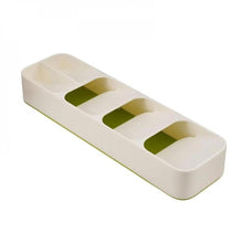 Load image into Gallery viewer, White Cutlery Storage Box Tableware Organizer Kitchen Flatware Drawer Tray Forks Knives Storage Box LC655