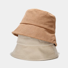 Load image into Gallery viewer, Fall Winter Classic Corduroy bucket hat outdoor Panama harajuku fishing bucket hats for female male unisex Casual cap