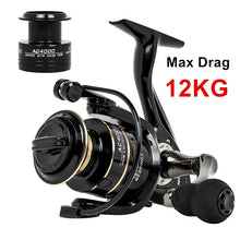 Load image into Gallery viewer, Spinning reels 12KG Max Drag Carrete de pesca 5.2:1 Metal Stainless Steel Fishing Reel Saltwater Reel for Fishing