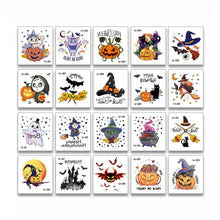 Load image into Gallery viewer, 20pcs/set Tattoo Stickers Child Kid Cartoon Halloween Temporary Fake Tattoos Glow Paste on Face Arm Leg for Children Body Sticker