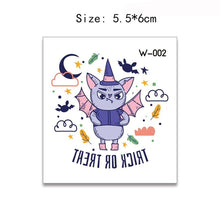 Load image into Gallery viewer, 20pcs/set Tattoo Stickers Child Kid Cartoon Halloween Temporary Fake Tattoos Glow Paste on Face Arm Leg for Children Body Sticker