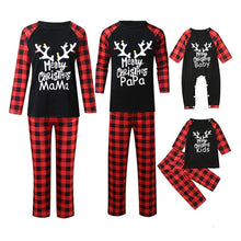 Load image into Gallery viewer, Christmas Pajamas Matching Family Pyjamas New Year Merry Pajamas Winter Cotton Rompers Set