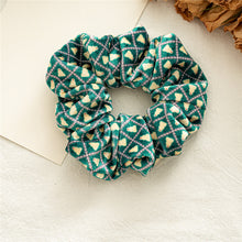 Load image into Gallery viewer, Women's Hair Band Golden Velvet Cloth Autumn and Winter Christmas Pattern Large Intestine Ring