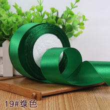 Load image into Gallery viewer, (25 Yards/roll) Silk Satin Ribbons Gift Wrapping Decoration Christmas Ribbons DIY Handmade Supplies Ribbon 6/10/15/20/25/40/50mm