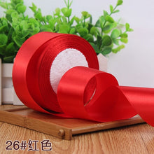 Load image into Gallery viewer, (25 Yards/roll) Silk Satin Ribbons Gift Wrapping Decoration Christmas Ribbons DIY Handmade Supplies Ribbon 6/10/15/20/25/40/50mm