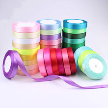 Load image into Gallery viewer, (25 Yards/roll) Silk Satin Ribbons Gift Wrapping Decoration Christmas Ribbons DIY Handmade Supplies Ribbon 6/10/15/20/25/40/50mm