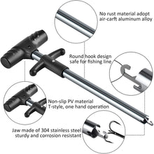 Load image into Gallery viewer, 3 Pcs Fishing Tool Kit, Fishing Hook Remover Extractor Stainless Steel Fish Lip Gripper Grabber Fishing Plier for Braid Line Cut