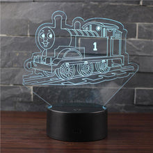 Load image into Gallery viewer, Train 3D USB Lamp Touch Remote Lampara Boys Christmas New Year Gift Bedroom Desk Beside Decora LED Sleeping Novelty Night Light