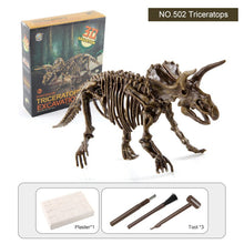 Load image into Gallery viewer, 3D Dinosaur Fossil Excavation Kits Education Archeology Exquisite Toy Set Game Action Children Figure Skeleton Model