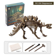 Load image into Gallery viewer, 3D Dinosaur Fossil Excavation Kits Education Archeology Exquisite Toy Set Game Action Children Figure Skeleton Model
