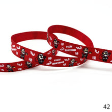 Load image into Gallery viewer, 5 Yards 10mm Christmas Ribbon Printed Grosgrain Ribbons for Gift Wrapping Wedding Decoration Hair Bows DIY