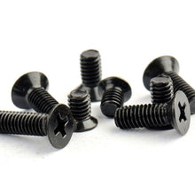 Load image into Gallery viewer, 50x M1.2 M1.4 M1.6 M2 M2.5 M3 M3.5 M4 Mini Micro Small Black 304 Stainless steel Cross Phillips Flat Countersunk Head Screw Bolt