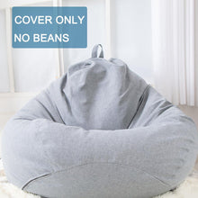 Load image into Gallery viewer, Bean Bag Chair Sofa Cover Chairs Couch Slipcover Removable Washable Lazy Sofa Beanbag for Indoor No Filler Bean Bag Cover for Adults and Kids