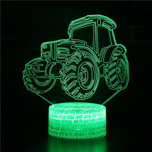 Load image into Gallery viewer, Vehicle Train Night Lamp Excavator Truck Kids Gift 3D Night Light