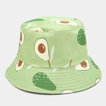 Load image into Gallery viewer, Avocado Cotton Women Reversible Bucket Hat Hip Hop Printed Fruit Spring Beach Panama Hat Summer Hiking Sun Hat Sports Female Cap