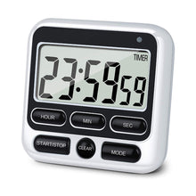 Load image into Gallery viewer, Digital Screen Kitchen Timer Large Display Digital Timer Square Cooking Count Up Countdown Alarm Clock Sleep Stopwatch Clock