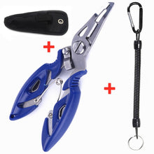 Load image into Gallery viewer, Fishing Pliers Fish Line Cutter Scissors Mini Fish Hook Remover Tool Multifunction Scissor With Lanyards Ropes Fishing Equipment