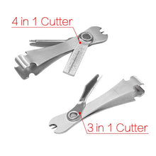 Load image into Gallery viewer, Fishing Quick Knot Tools Stainless Steel Pliers Nipper Line Cutter Clipper Hook Eye Cleaner Hook Sharpener Fly Tying Tool Tackle