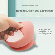 Load image into Gallery viewer, Children Silicone Plate Cartoon Bowl Eat Training Tableware Suction Cup Bowl Spoon Set
