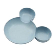 Load image into Gallery viewer, Kid Cartoon Mouse Mickey Bowl Dishes Lunch Box Kid Baby Children Infant Baby Rice Feeding Bowl Plastic Snack Plate Tableware
