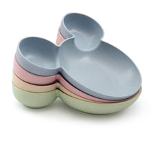 Load image into Gallery viewer, Kid Cartoon Mouse Mickey Bowl Dishes Lunch Box Kid Baby Children Infant Baby Rice Feeding Bowl Plastic Snack Plate Tableware