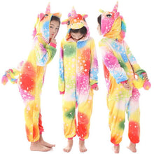 Load image into Gallery viewer, Licorne Children Pajamas Winter Sleepwear Boys Onesies Girls Outfits Set Unicorn Panda Animal Pyjama Kids Baby Pijamas