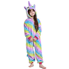 Load image into Gallery viewer, Licorne Children Pajamas Winter Sleepwear Boys Onesies Girls Outfits Set Unicorn Panda Animal Pyjama Kids Baby Pijamas