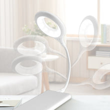 Load image into Gallery viewer, LED Portable USB Flexo Ring Lamp Bedroom Study Reading Book Night Lights Eye Protection Desk PC Laptop Lighting