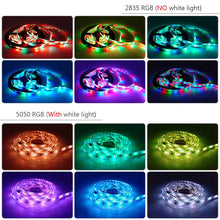 Load image into Gallery viewer, LED Strip Light RGB 5050 2835 Flexible Ribbon WiFi Bluetooth 12V led strip 20M 5M 10M 15M Waterproof Tape Diode+Control+Adapter