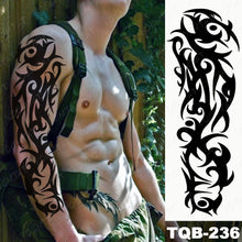 Load image into Gallery viewer, Large Arm Sleeve Tattoo Lion Crown King Rose Waterproof Temporary Tatoo Sticker Wild Wolf Tiger Men Full Skull Totem Tatto