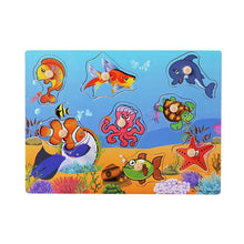 Load image into Gallery viewer, 3D Wooden Puzzle Educational Kids Toys Hand Grab Boards Toys Early Learning Puzzles For Kids Children 2 5 Years